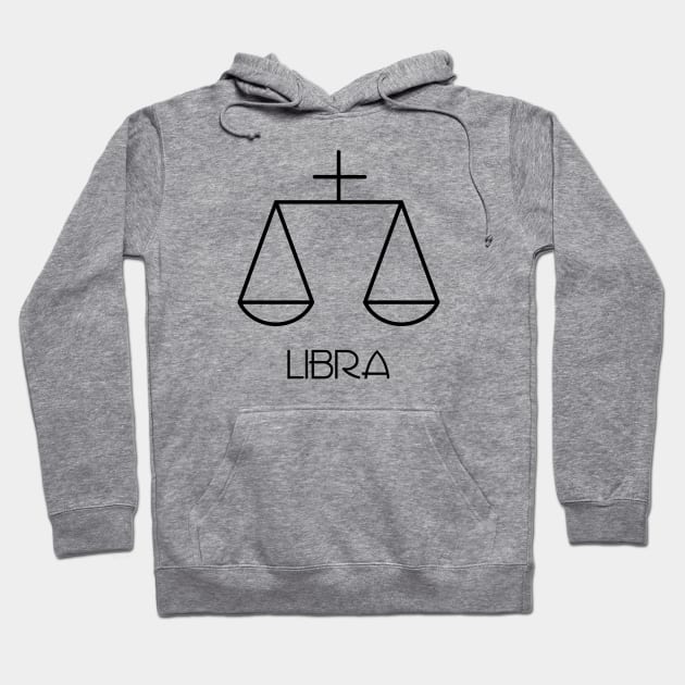 Libra Doodle Line Art Hoodie by inotyler